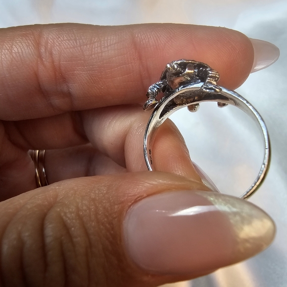 Articulated Turtle Ring 925 - Picture 2 of 4